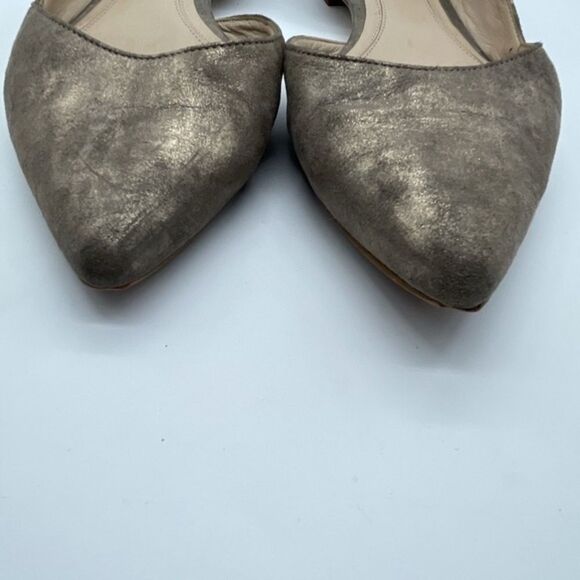 Mark Fisher LTD Sunny D’ Orsay Gold Flats sz 9.5 - Picture 2 of 8